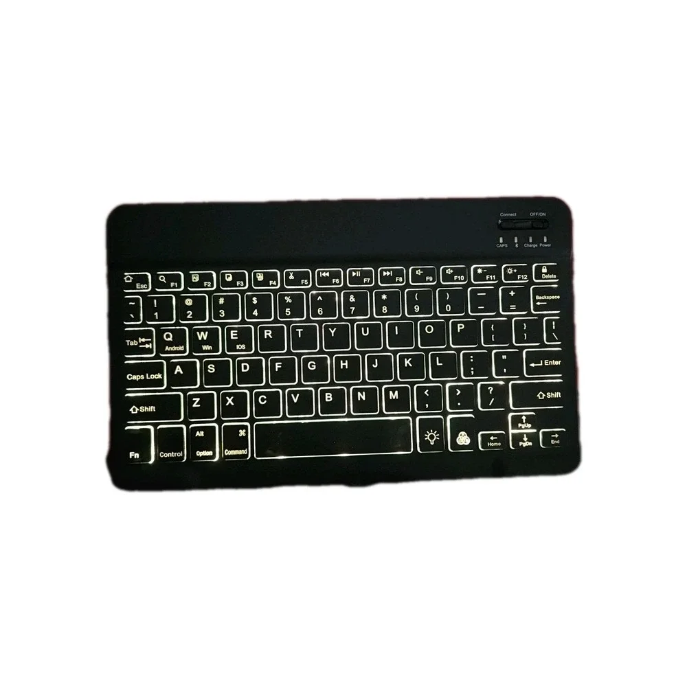US Backlit Bluetooth Keyboard Touchpad Mouse for Android IOS Tablet iPads TESTED
